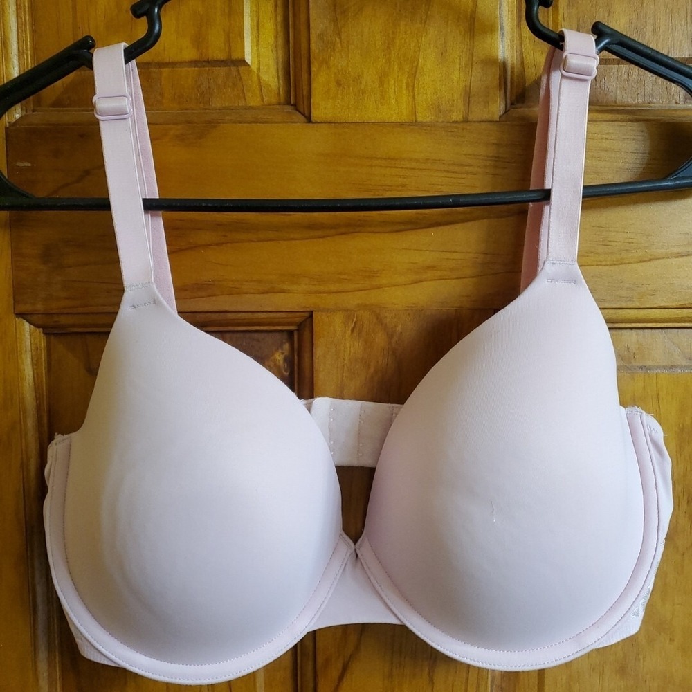 PINK 34DD Wear Everywhere T-shirt Bra Women Pink Lightly Lined Underwire Comfort